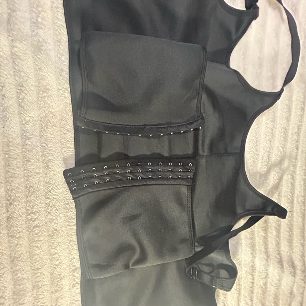 Black Corset Top with Hook Details